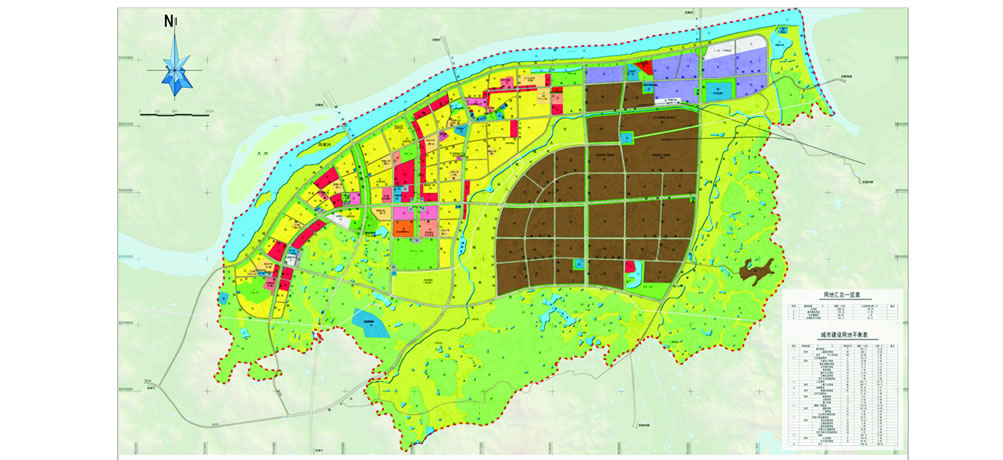 常宁市水松地区总体规划 中心城区人口,建设用地规模17.